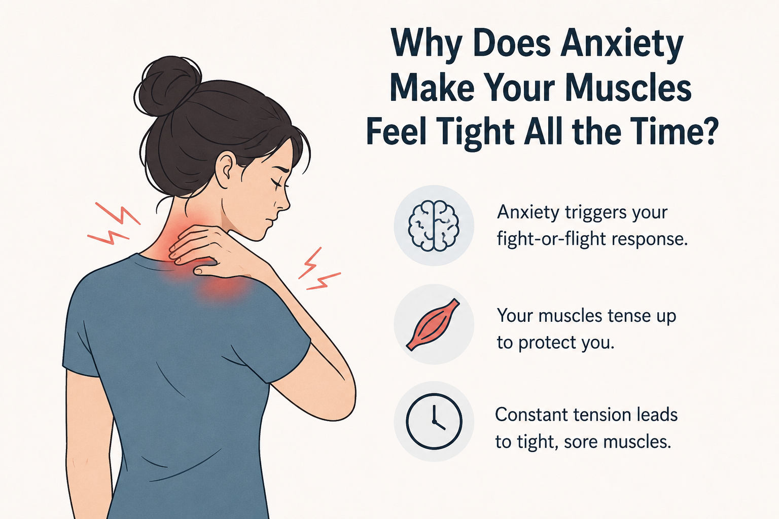 Why Does Anxiety Make Your Muscles Feel Tight All the Time?